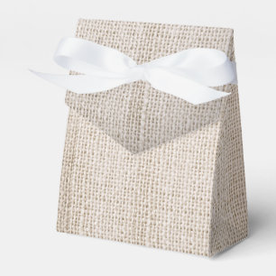ländliche Jute-Hochzeit Geschenkschachtel