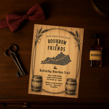 Ländliche Kentucky Bourbon Party-Einladung