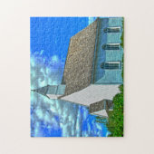 Ländliche Kirche in Quebec Kanada. Puzzle (Vertikal)