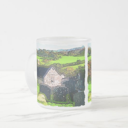 LÄNDLICHE KIRCHE MATTGLASTASSE (Vorderseite Links)