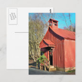 LÄNDLICHE KIRCHE POSTKARTE (Vorne/Hinten)