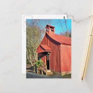 LÄNDLICHE KIRCHE POSTKARTE