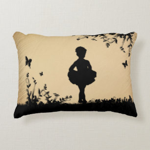 Ländliche Kleinste Ballerina Dekokissen