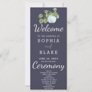 Ländliche Landpflanzenblätter Schiefer Hochzeitspr