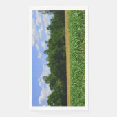 Ländliche Landschaft eines Mais- und Weizenfeldes  Serviette (Vorderseite)