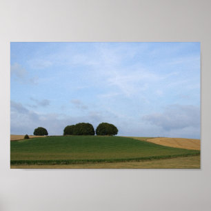 Ländliche Landschaft Foto drucken Poster