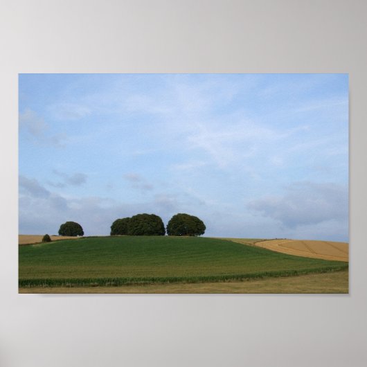 Ländliche Landschaft Foto drucken Poster (Vorne)