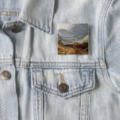 Ländliche Landschaft mit einem Bauern, der Pferde, Button (Beispiel)
