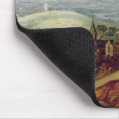 Ländliche Landschaft mit einem Pilger, der vor Mousepad (Ecke)