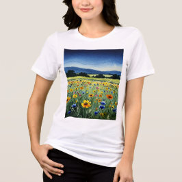 Ländliche Landschaft Tri-Blend Shirt