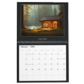 Ländliche Landschaftskalender Kalender (Feb 2026)