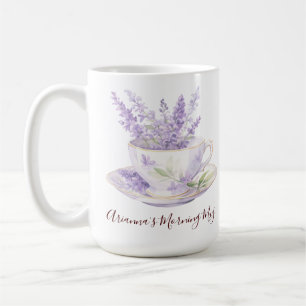Ländliche Lavendel-Blumen-Land-Teetasse Kaffeetasse