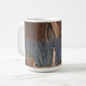 Ländliche Lavendelernte Kaffeetasse (Vorderseite Links)