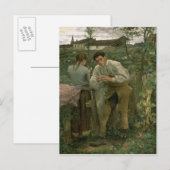Ländliche Liebe, 1882 Postkarte (Vorne/Hinten)