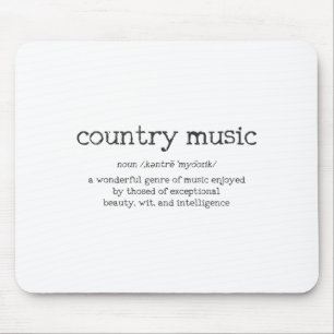 Ländliche Musikdefinition Lustiger Spruch Musiker Mousepad