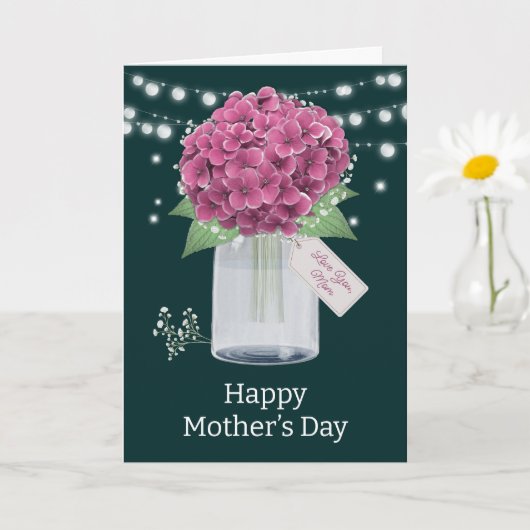 Ländliche Muttertags-Karte mit Blumen Karte (Kleine Pflanze)