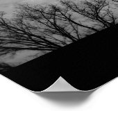 Ländliche Nebraska antike Windmühle Winterfarm Poster (Ecke)