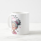 Ländliche niedliche Großmutter Kaffeetasse (Vorderseite Links)