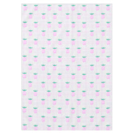 Ländliche Party Rosa Ananas Karo-Tischdecke Tischdecke