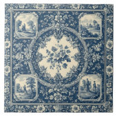 Ländliche Pastorale Französische Toile-Erbschaft Fliese (Vorderseite)