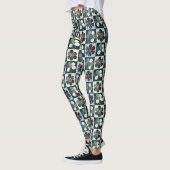 Ländliche Patchwork-Blumen Leggings (Links)