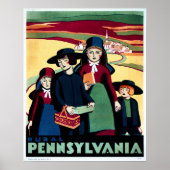 LÄNDLICHE PENNSYLVANIEN Vintager Tourismus Werbung Poster (Vorne)