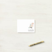 Ländliche Provinz Karte Geometric Patchwork Style Post-it Klebezettel (Auf Schreibtisch)