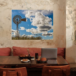 Ländliche Ranch Windmill Akrylic Wall Art Acryl Wandkunst