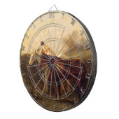 Ländliche Rendezvous (Romantischer Kuss auf dem Pf Dartscheibe (Vorderseite rechts)