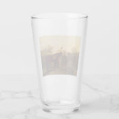 Ländliche Rendezvous (Romantischer Kuss auf dem Pf Glas (Rückseite)