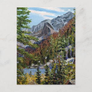 Ländliche Rocky Mountains-Seelandschaft in Colorad Postkarte