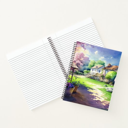 ländliche Romantik Notizblock (Innenseite)