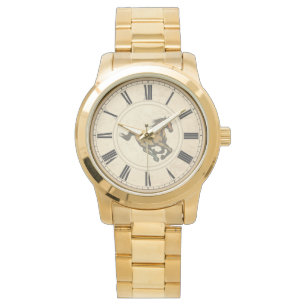 LÄNDLICHE RÖMISCHE ZAHLEN VINTAGE PFERD ARMBANDUHR