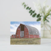 Ländliche rote Scheune Postkarte (Stehend Vorderseite)