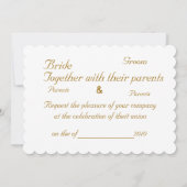 Ländliche rustikale portugiesische Hochzeit in ale Einladung (Rückseite)