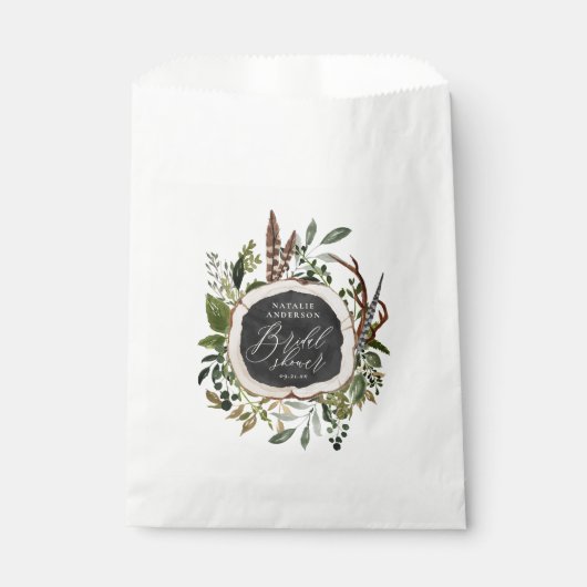 Ländliche Scheune botanischer Brause Shower Geschenktütchen (Vorderseite)
