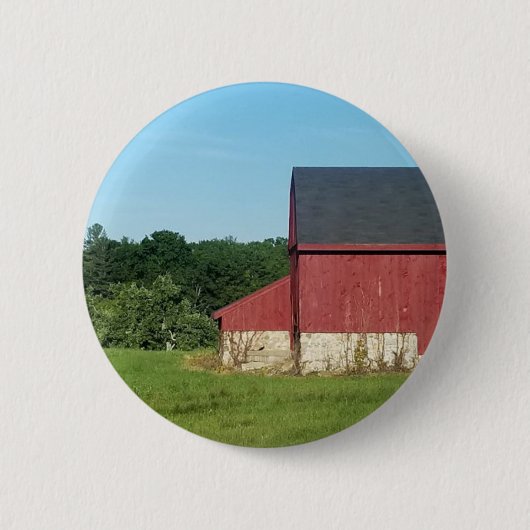 Ländliche Scheune Button (Vorderseite)
