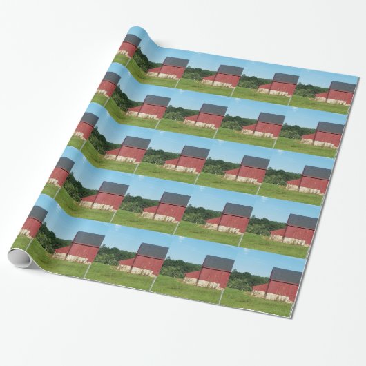 Ländliche Scheune Geschenkpapier (Ungerollt)