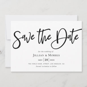 ländliche Schriftart Save-the-Date-Einladung Einladung
