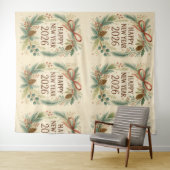 ländliche Silvesterparty 2026 Kulisse Wandteppich (Beispiel (Horizontal))