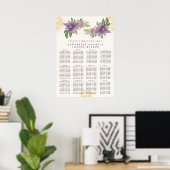 Ländliche Sommerästhetik Wildblumen Sitzpläne Poster (Heimbüro)