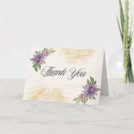 Ländliche Sommerästhetik Wildblumenhochzeit Dankeskarte