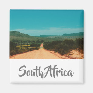 Ländliche Straße Südafrika Landschaftsansicht Magn Magnet