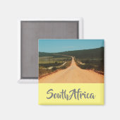 Ländliche Straße Südafrika Landschaftsbild Magnet (Vorderseite/Rückseite)