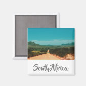 Ländliche Straße Südafrika Landschaftsbild Magnet (Vorderseite/Rückseite)