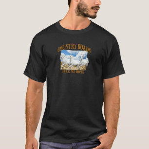 Ländliche Straßen bringen mich nach Hause, Pferde T-Shirt