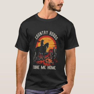 Ländliche Straßen Tolle Outfits Beim Reiten Pferde T-Shirt