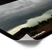 Ländliche Sturmwolke Poster (Ecke)