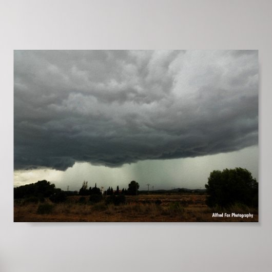 Ländliche Sturmwolke Poster (Vorne)