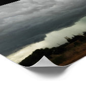 Ländliche Sturmwolke Poster (Ecke)